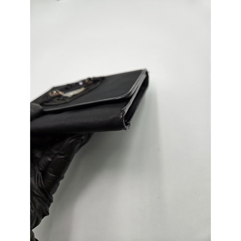 PRADA Evening Heart Mini Bag Black Nylon AUTHENTIC - Picture 14 of 16